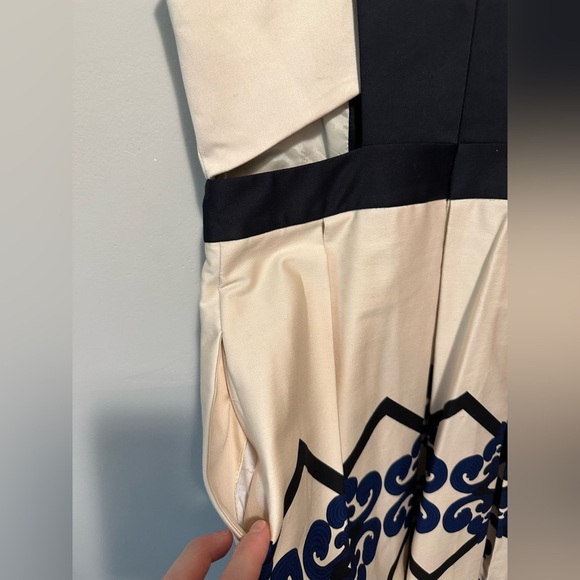 Robert Rodriguez Black and Cream Mini Dress Size 6 - Picture 7 of 13